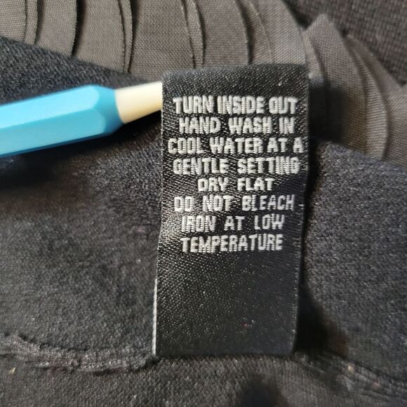 Cyrus Black Knit Sweater Cardigan Topper with Mesh Trim Women's Plus Size 2X NEW - Picture 10 of 12